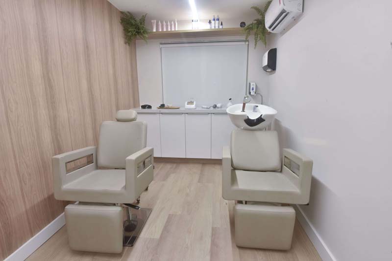 Ambiente premium da Mais Cabello